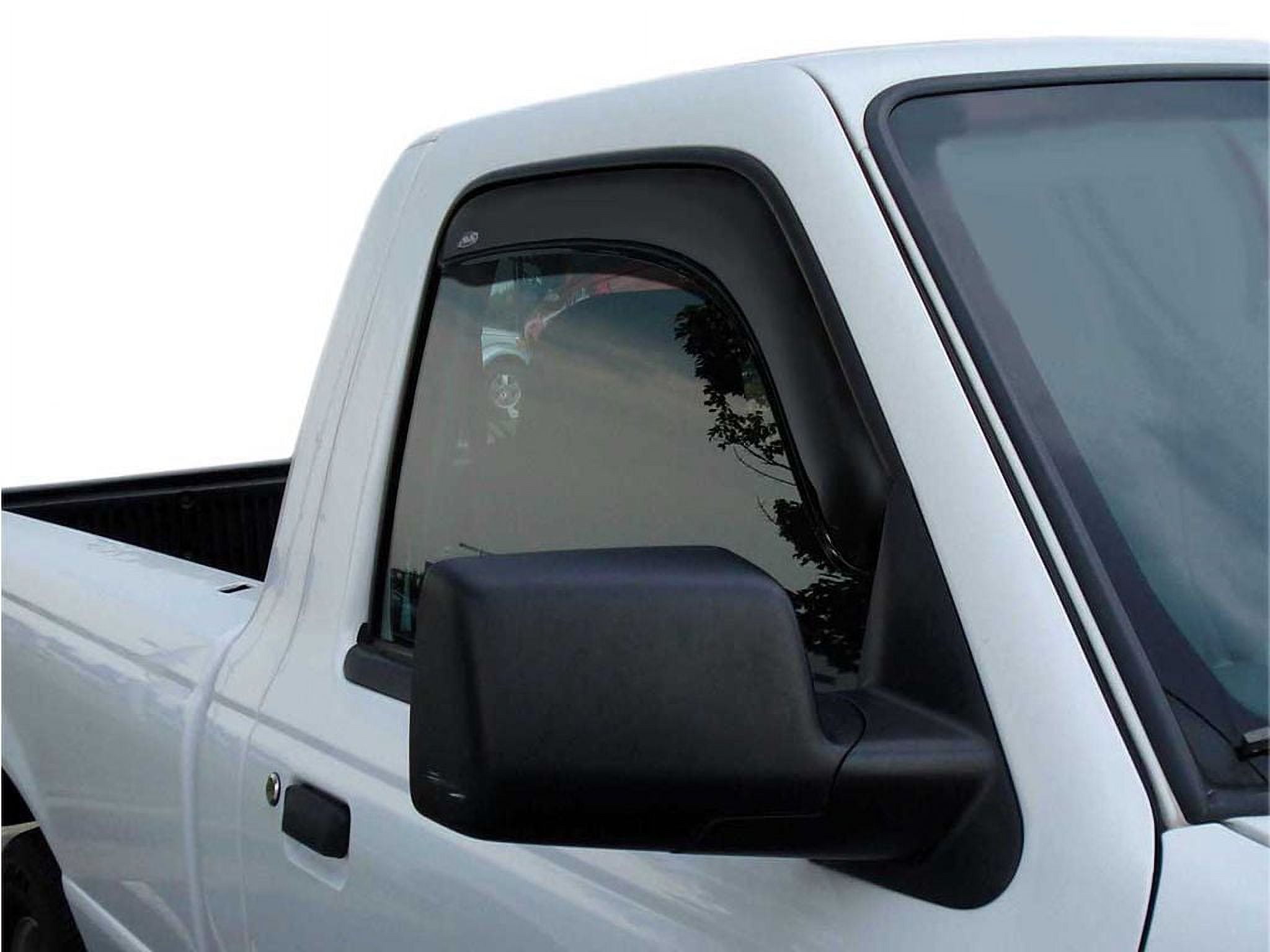 Auto Ventshade (AVS) by RealTruck Ventvisor In-Channel Window Deflectors 2pc Smoke Compatible with 99-11 Ford Ranger SuperCab, 99-08 Mazda B-Series B3000, 99-09 Mazda B-Series B4000 Ext. Cab