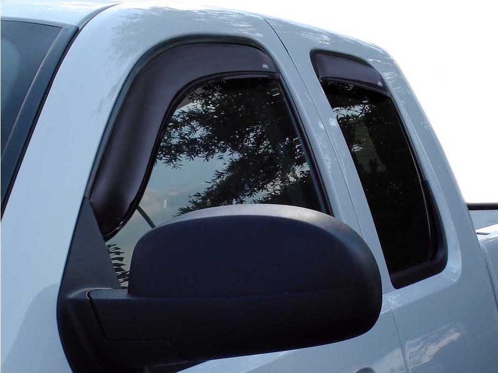 VENTSHADE AVS 07-13 Chevy Silverado 1500 Ext. Cab Ventvisor Front & Rear Window Deflectors 4pc - Smoke