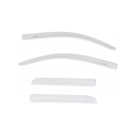 AVS 15-18 Chevy Silverado 1500 Ext. Cab Low Profile Color Match Ventvisors 4pc - Silver Ice Metallic