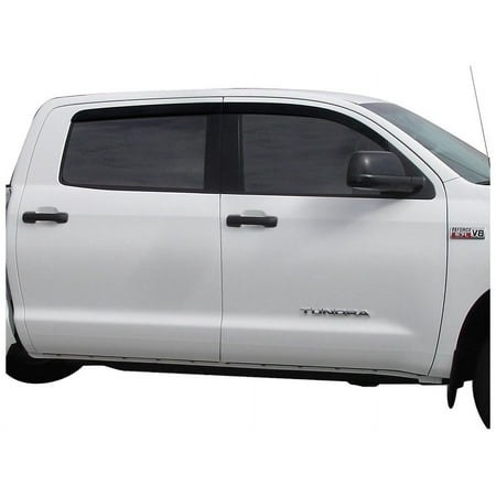 Auto Ventshade (AVS) by RealTruck Low Profile Ventvisor / Window Deflectors | Compatible with 2006-2012 Toyota RAV4, 6 pcs. | Dark Smoke-896003
