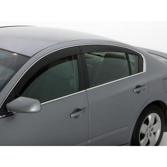 Auto Ventshade (AVS) by RealTruck Low Profile Ventvisor / Window Deflectors | Compatible with 2019-2024 Nissan Altima, 4 pcs. | Dark Smoke-894104