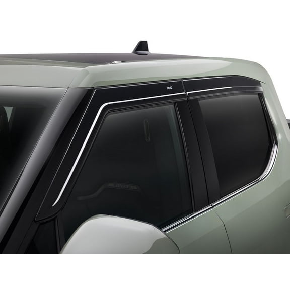 Auto VentShade (AVS) 894108 Low Profile Ventvisor Window Deflectors Fits 2022-2024 Rivian R1T, 4 pcs. Dark Smoke-