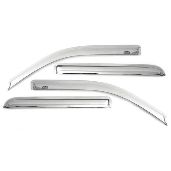 auto ventshade 684273 chrome ventvisort deflector 4 pc.