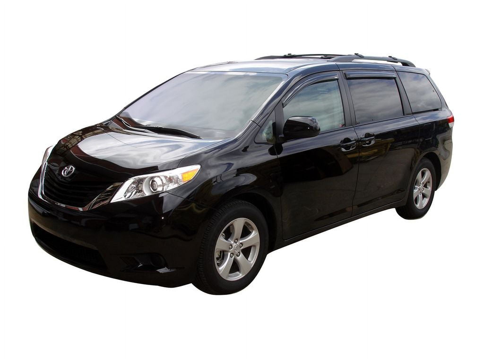 Auto Ventshade (AVS) by RealTruck Outside Mount Ventvisor / Window Deflectors Front \u0026 Rear Set 4 Pc. Set Compatible with 2011-2020 Toyota Sienna
