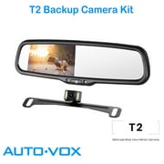 Auto-Vox Backup Camera Rear View Mirror Monitor Camera with LED light Super Night Reverse Camera for Truck T2