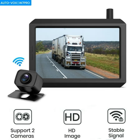 Auto-Vox Digital Wireless Backup Camera Support 2 Cameras Rear View Camera Trailers Reverse Camera for Trucks