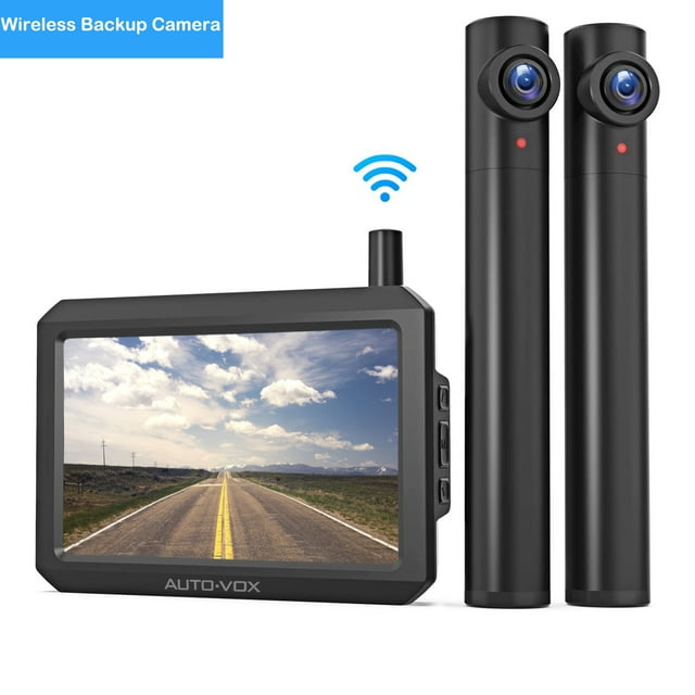 Auto-Vox TW1 Wireless Backup Camera, Dual Rear View Vehicle Screen ...