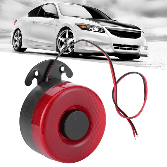 Auto Warning Back Up Horn, 100+dB Loudness, Simple Installation, Reliable ABS Material, 12V/24V