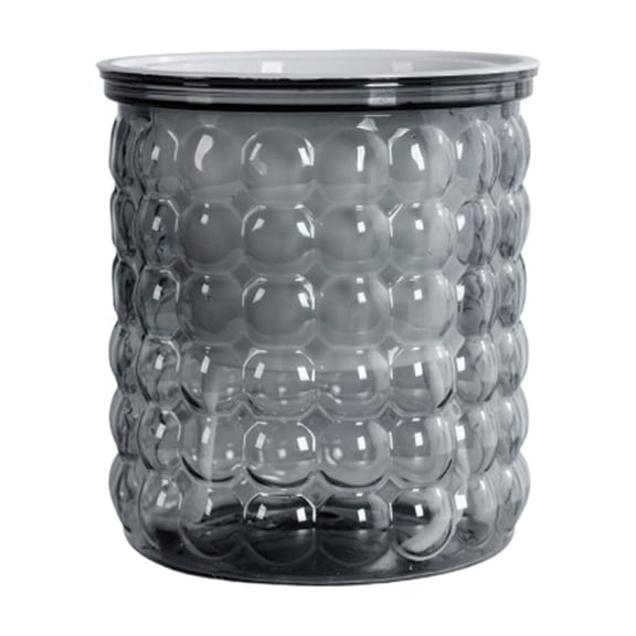 Auto Watering Pots for Plants 12 cm x 10.5 cm x 11.5 cm Transparent Polymer Planter with Water Conduction Rope for Small Potted Plants and Hydroponics