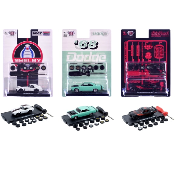 "Auto Wheels" 3 piece Car Set Release 14 Limited Edition to 2368 pieces Worldwide 1/64 Diecast Model Cars by M2 Machines