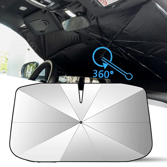 Auto Windshield Foldable Sunshade Umbrella Uv Ray Heat Block Window Cover Visor