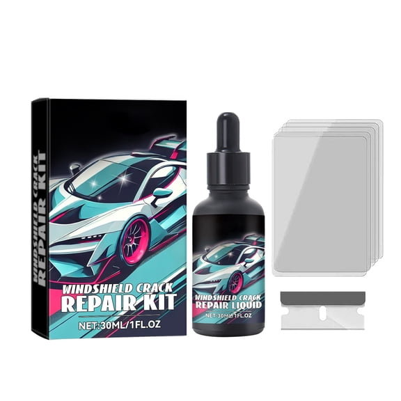 Auto Windshield Rectify Kit Quick Crack Fix With Nano Glass Restorer Solution(30ml)