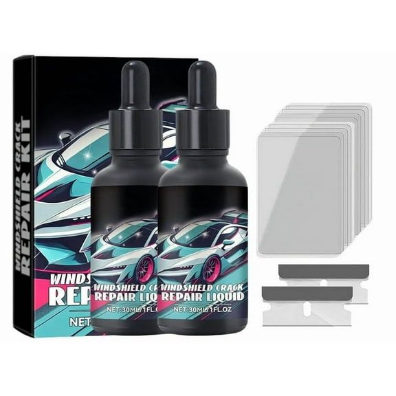 Auto Windshield Repair Fluid, 30ml, Quick Crack & Chip Repair Solution, Restores Glass Integrity, Easy-to-Use Applicator, Fast Results for Vehicle Glass Damage Repair