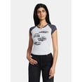 thumbnail image 1 of Auto Women's Graphic Tee with Short Sleeves, Sizes XXS-XXL, 1 of 5