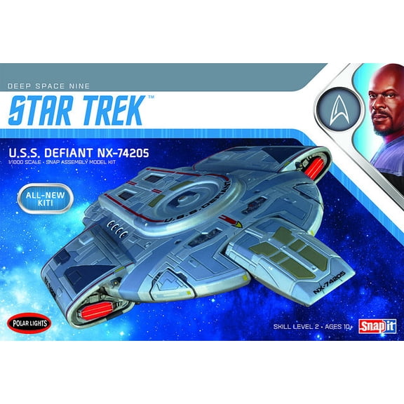 Star Trek U.S.S. Defiant Snap Polar Lights Model Kit