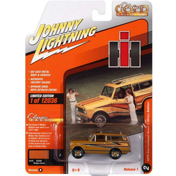 Johnny Lightning Classic Gold Collection 1979 International Scout II Midas Edition Diecast Car [Version B]