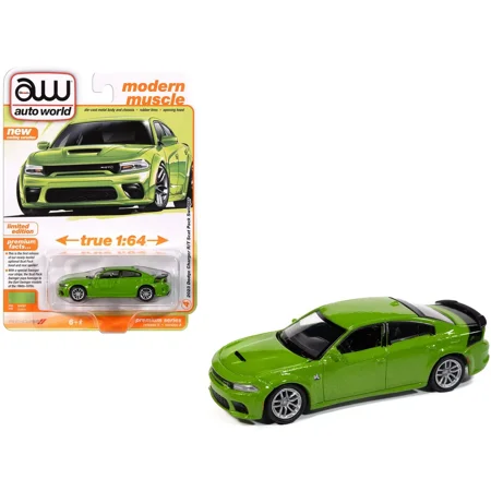 Auto World 1:64 2023 Dodge Charger Swinger R/T Scat Pack - Sublime Limited Edition