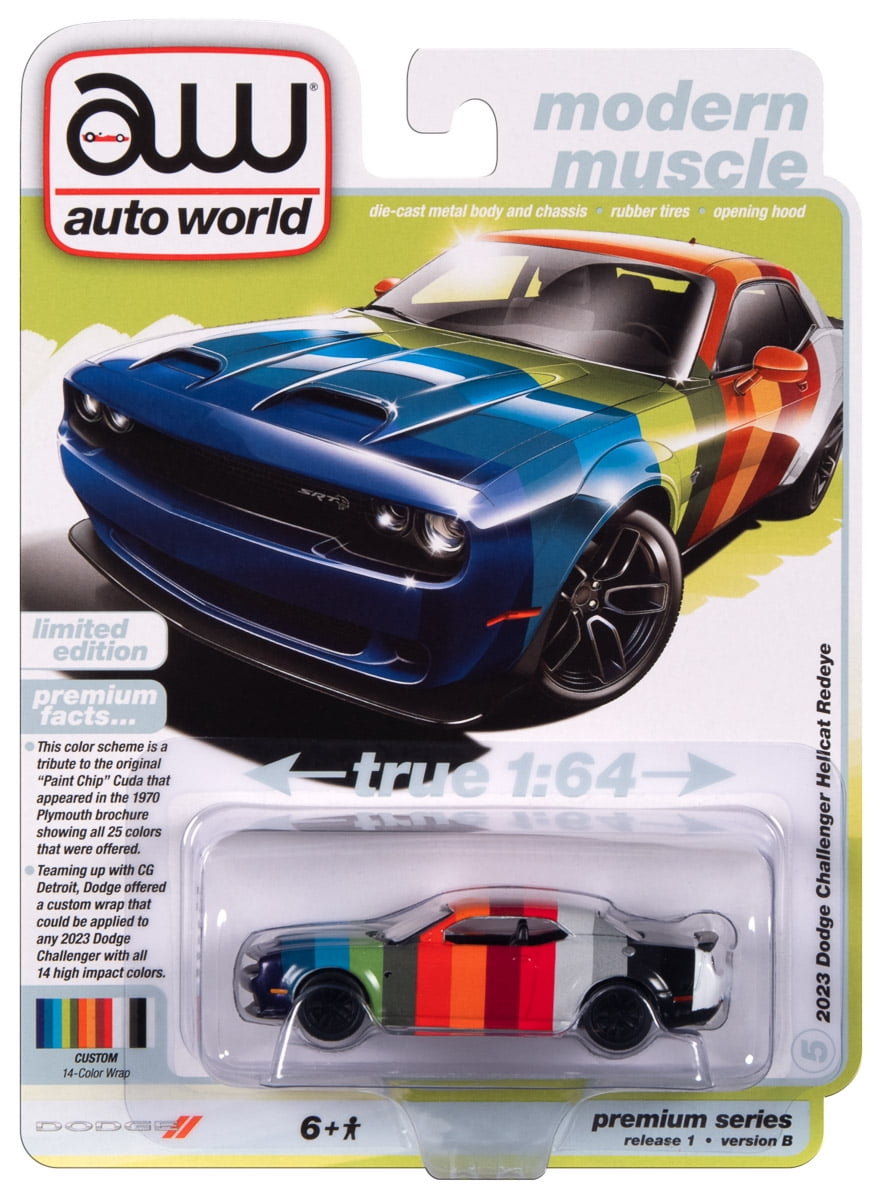 Auto World 1:64 Die Cast Premium Paint Swatch 2023 Dodge