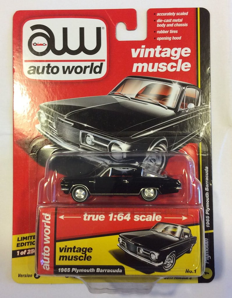 Auto World 1:64 Scale 1965 Plymouth Barracuda Diecast Car