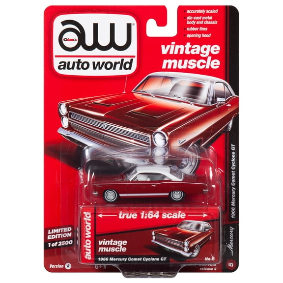 Auto World 1:64 Scale 1966 Mercury Comet Cyclone GT