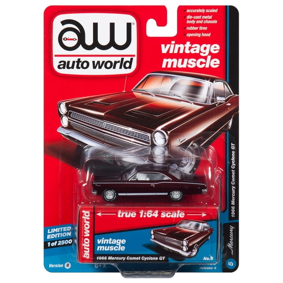 Auto World 1:64 Scale 1966 Mercury Comet Cyclone GT