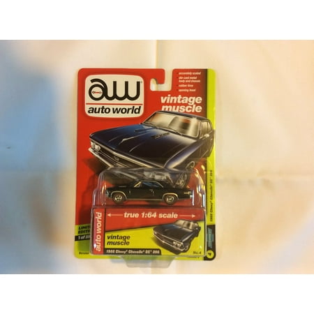 Auto World 1:64 Scale Blue 1966 Chevy Chevelle SS 396 Diecast Car