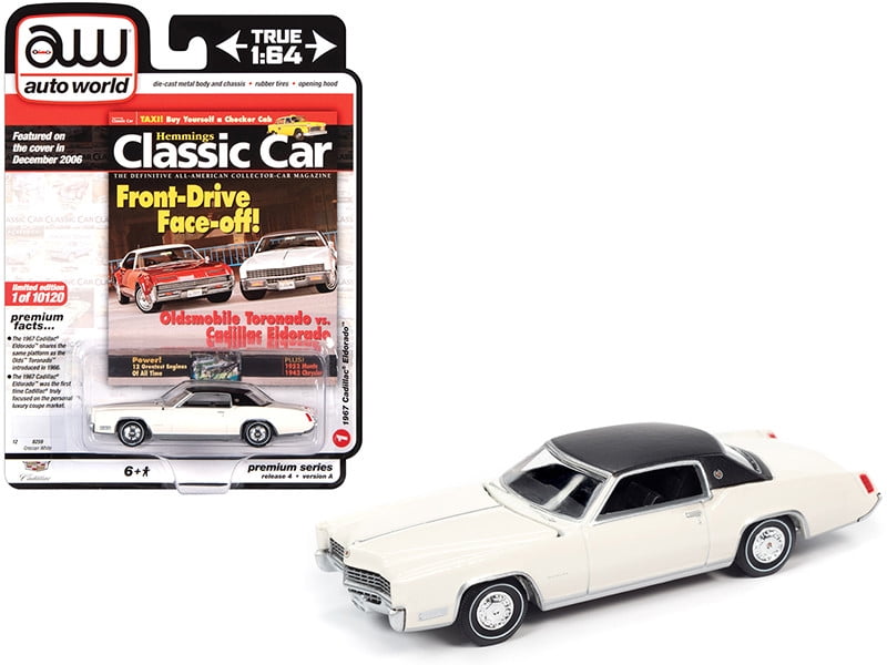 Auto World 1967 Cadillac Eldorado White Car Play Vehicle - Walmart.com