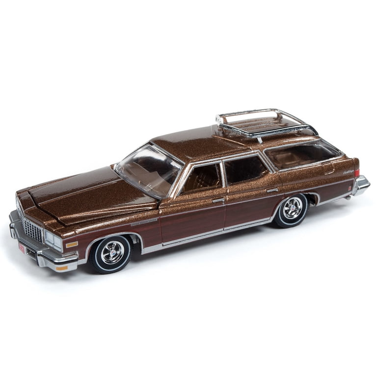 Auto World 1976 Buick Estate Wagon Brown with Wood Details