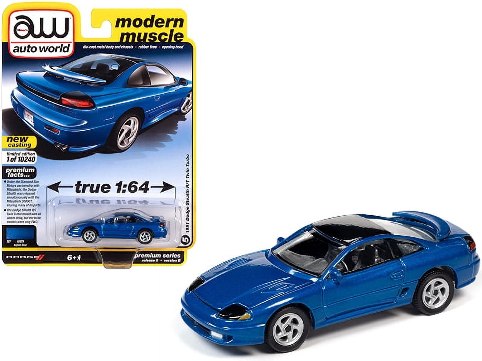 Auto World 1991 Dodge Stealth R/T Twin Turbo Blue Car Play