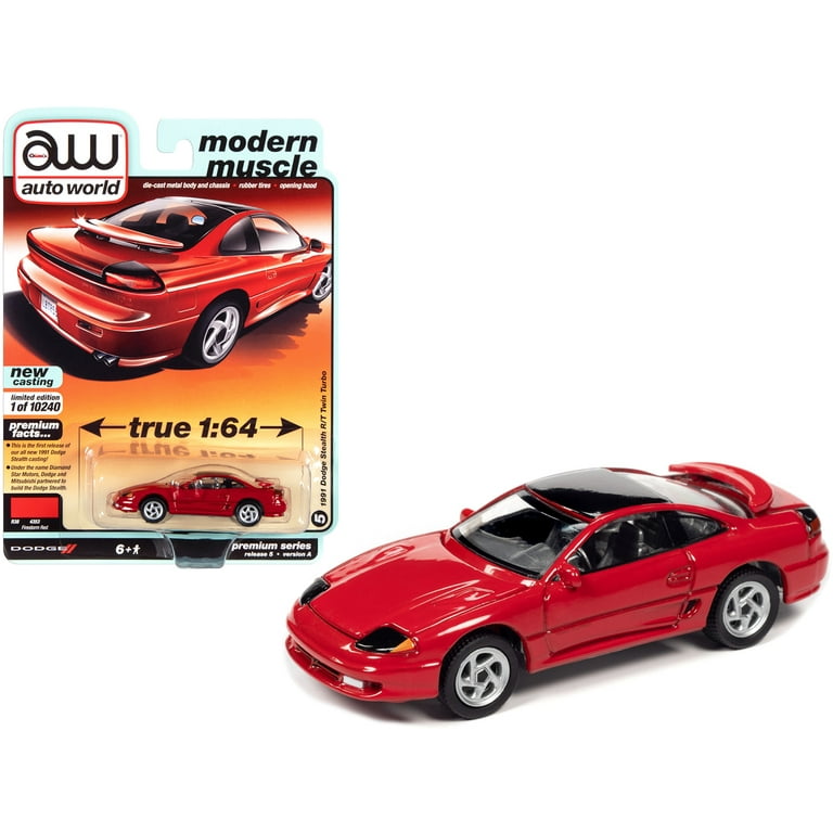 Auto World 1991 Dodge Stealth R/T Twin Turbo Red Diecast Muscle