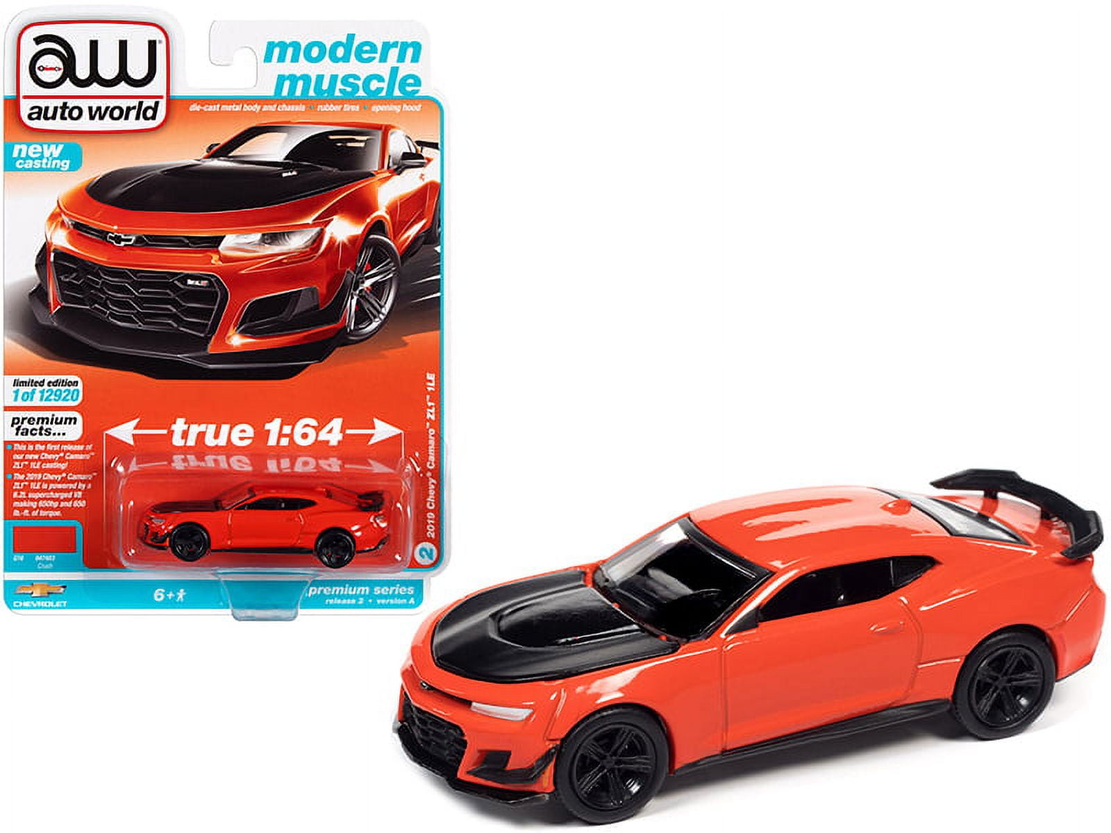 ミニカー autoworld Autoworld Chevy Camaro ZL1 1LE 1/64 Diecast Car - Crush