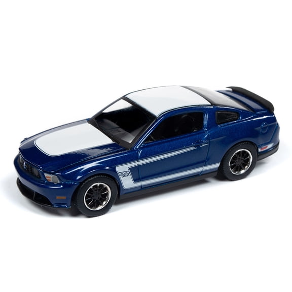 Auto World 64212 1:64 Modern Muscle 2012 Ford Mustang Boss 302 Kon Blue Series A