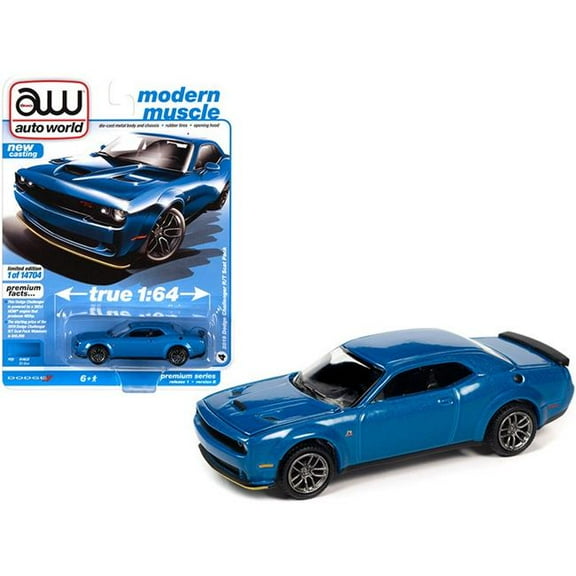 2021 Auto World - 2019 Dodge Challenger R/T Scat Pack (Blue) AW64302-1B4
