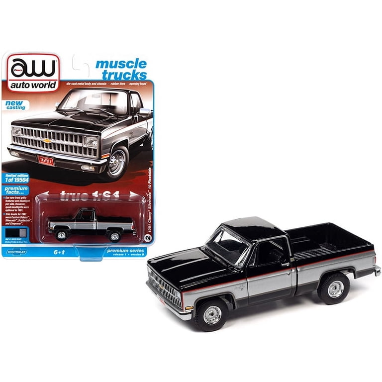 Auto World 1:64 Die Cast 1981 Chevy Silverado Fleetside Pickup