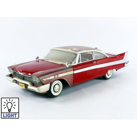 AUTO WORLD 1/18 - PLYMOUTH Fury - Christine Night Version Partially Restored