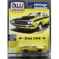 thumbnail image 1 of Auto World Aw 1970 Dodge Challenger T/a Fy1 Banana Die Cast Scale 1/64 Car Model, 1 of 1