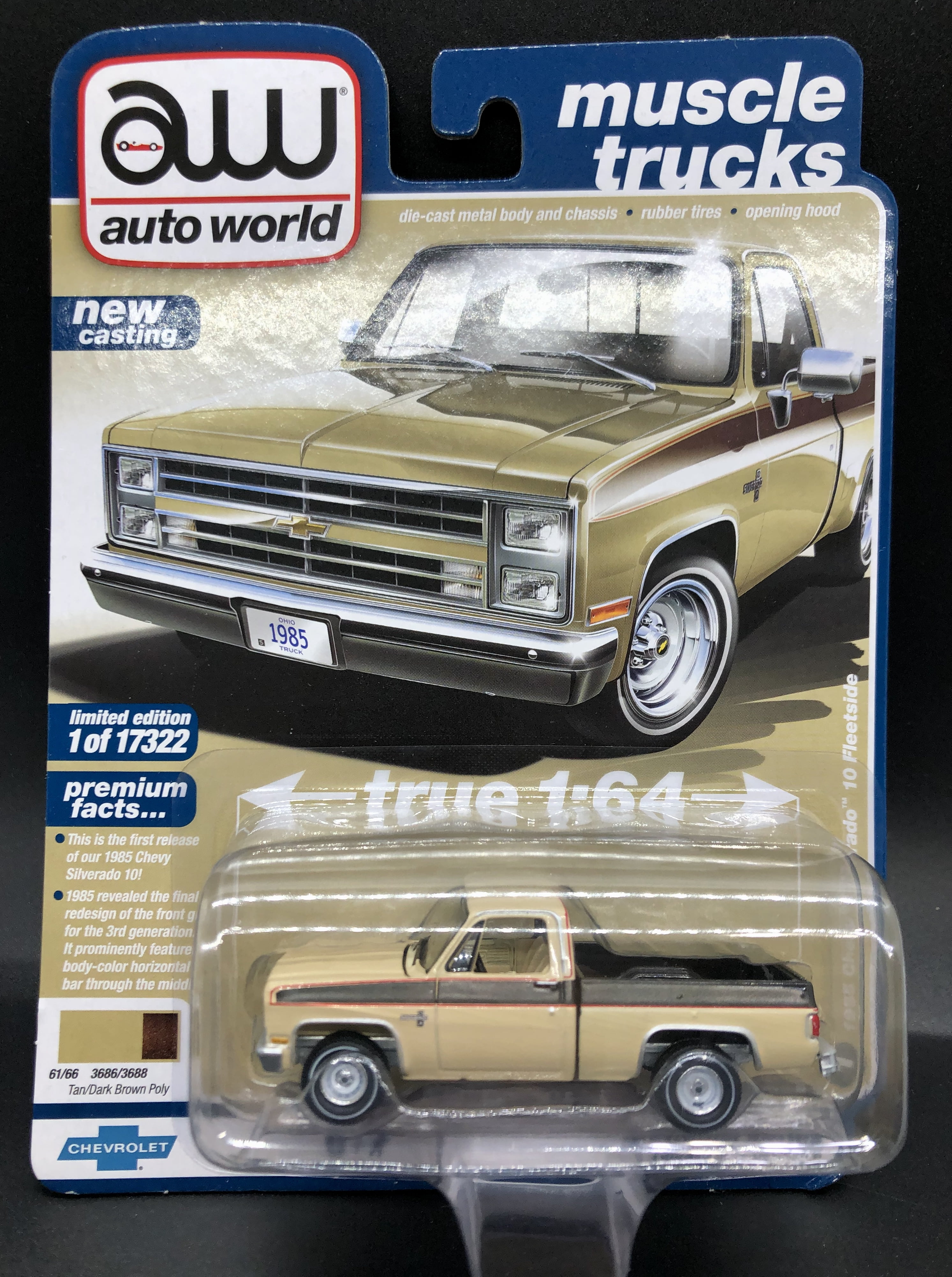 Auto World Aw 1985 Chevrolet Silverado Tan Body W/d