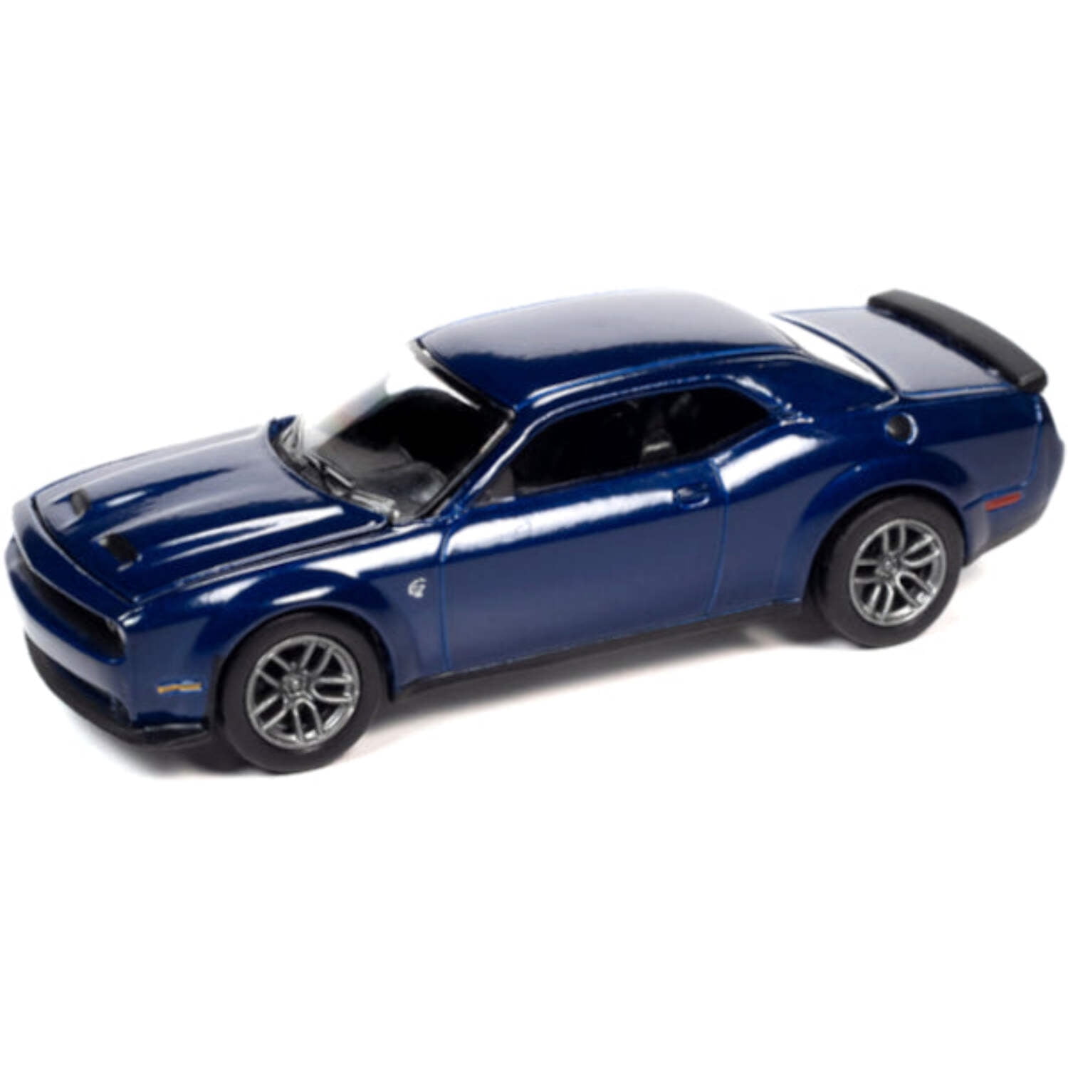 2019 Dodge Challenger Srt Hellcat Indigo Blue Metallic Modern Muscle Limited Edition To 13904 Pieces Worldwide 1/64 Diecast Model Car By Autoworld 64322-awsp076a