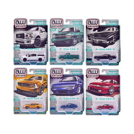 Auto World Premium 2025 Release 1 Set A of 6 pieces 1/64 Die Cast Model Cars by Auto World