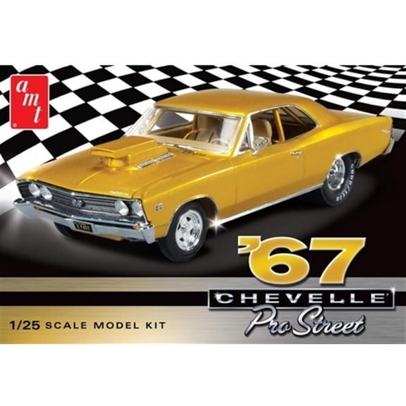 Auto World Round 2 LLC 1:25 Scale 1967 Pro Street Chevy Chevelle Toy Car
