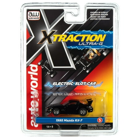 Auto World Sc368 R35 Xtraction Ultra G Slot Car 1995 Mazda Rx-7 Black