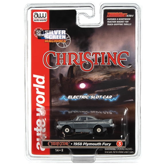 Auto World Silver Screen Machines Sc381 R1 Slot Car 1958 Plymouth Fury