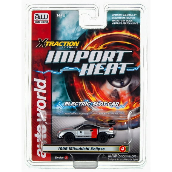 Auto World Xtraction Import Heat Sc391 Slot Car 1995 Mitsubishi Eclipse Sr A