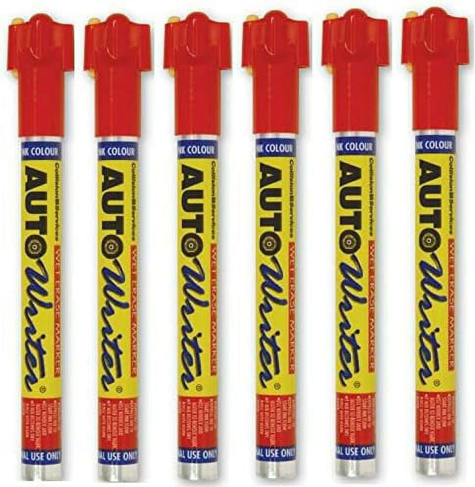 Auto Writer PENS RED (USC-37008) - 6 Pens