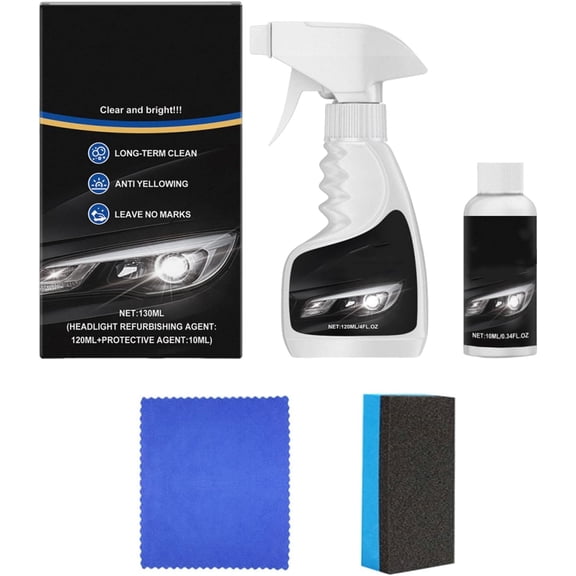 Auto Yunn Headlight Cleaner, Auto Yunn Headlight Restoration Kit, Multifunctional Headlights Cleaner, For Brighter, Clearer Headlights, Suitable for All Vehicles