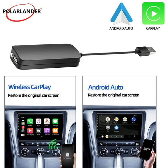 Auto-connect Wireless Carplay to wired Carplay Adapter Support Android auto bluetooth USB c-type port