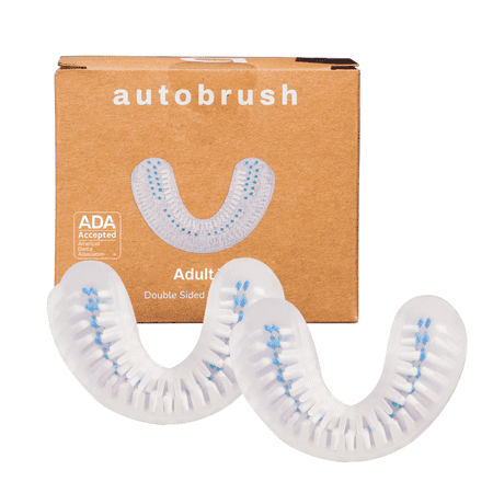 AutoBrush Double sided Nylon Brush Heads (Adults, Small, 2 Pack)