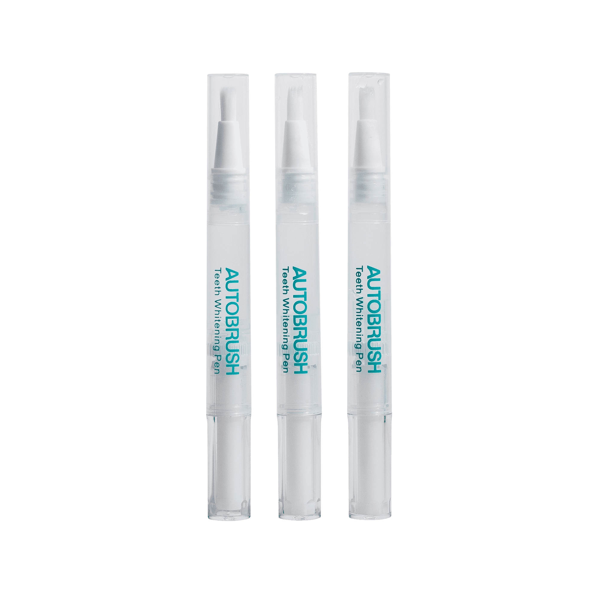 AutoBrush Teeth Whitening Pens (3 Pack), 30+ Uses, No Sensitivity & Painless, Travel-Friendly, Easy to Use