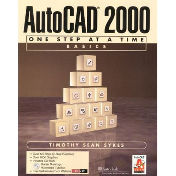 Pre-Owned AutoCAD 2000 One Step at a Time: Basics [With CDROM] (Paperback) 0130832103 9780130832108