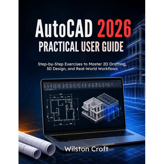 AutoCAD 2026 Practical User Guide: Step-by-Step Exercises to Master 2D Drafting, 3D Design, and Real-World Workflows, (Paperback)
